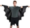 Proumhang Ailes de Chauve-Souris Cape Noir Adulte Unisexe Déguisement Vampire Costume Halloween
