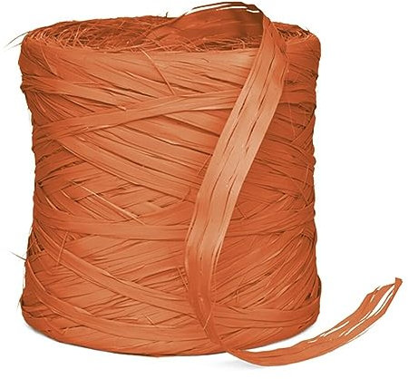 Geschenkbast-Raphia Geschenkband orange 200 m, 1 Rolle(n)