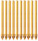 Lot de 10 forets en carbure de tungstène à tête de lance de 8 mm pour verre, carrelage, miroir, céramique, porcelaine, marbre