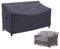 F&J Outdoors Schutzhülle für Loveseats, Umweltfreundlicher Stoff Wasserdicht UV Beständige 2-Sitzer Lounge Abdeckhauben, Gartenbänke Bank Plane, Tiefe Sitz 158x99x61/89cm, Grau