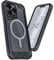 Ghostek ATOMIC slim iPhone 13 Pro Case Black Metal Bumper with Clear MagSafe Ring Back Tough Heavy Duty Protection Shockproof Protective Phone Covers Designed for 2021 Apple iPhone13Pro (6.1) (Black)