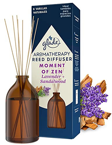 Glade Aromatherapy Varillas Fragancia Moment Of Zen, Líquido Con Aceites Esenciales, color Incoloro, 80 ml