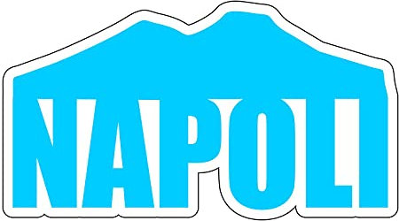 AMA SHOP Aufkleber mit Schriftzug Napoli aus PVC für die Wand, Auto, Motorradhelm, Wohnmobil