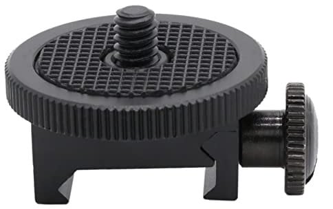 VICTORFIRE Camera Gun Mount Adapter 20mm Picatinny to 1/4 Inch Screw Action Camera Mount for Hunting Shooting Photo Video Record