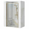 ECOLAM® Nischentür transparent Duschtür Duschabtrennung Solar Gold 120 x 195 Echtglas Glas Schiebetür