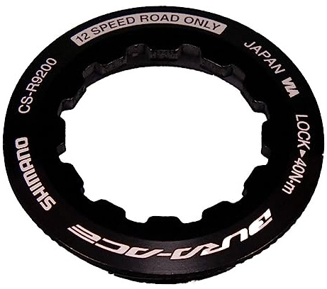 SHIMANO Unisex Y0mv98010 CS-R9200 Lock Ring And Washer, Silver