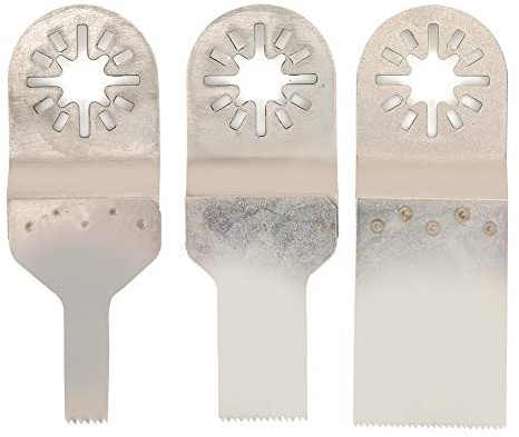 Oszillationssägeblatt Set 3-teilig für Präzisionsschnitte | Multitool Zubehör, Werkzeugzubehör, Feinschneiden, Universelle Nutzung, Passend für Multitools, 3-teiliges Set