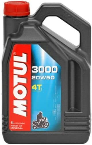 MOTUL 3000 4T 20W-50 Motorrad-Motoröl 4 Liter 4-Takt Eng Oil 4 Ltr