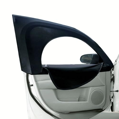 auvstar Parasol Coche Bebe Lateral con Cremallera, Parasol Coche Anti-Moscas , Transpirable - Solo para Puertas Delanteras