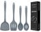4 Pcs Silicone Kitchen Utensils Set, Wok Spatulas-Slotted Turner-Cooking Spoon-Slotted Spoon, Nonstick BPA Free High Heat Resistant Cooking Utensils for Frying, Mixing, Serving, Draining, Stirring