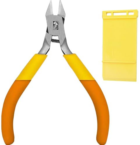 Kit de Cortador de Modelo, Cortador de Modelo Forjado con Cuchillas ultrafinas de un Solo Filo para Modelos de miniaturas de plástico Fino / Puntiagudo