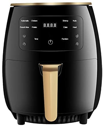 Air Fryer, 4.5 Liter Electric Hot Airfryer Oven Oilless Cooker with LCD Digital Screen and Nonstick Frying Pot, 1500W (Black)