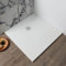 Kiamami Valentina Piatti Doccia Quadrato 80x80 in Resina Bianco Effetto Pietra Muse