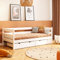 YOUKO Kinderbett Charles 180x90 aus Kiefernholz - Kinder Bett Für einen Jungen und EIN Mädchen - Montessori Bett Schlichten Stil - Kinderbetten White