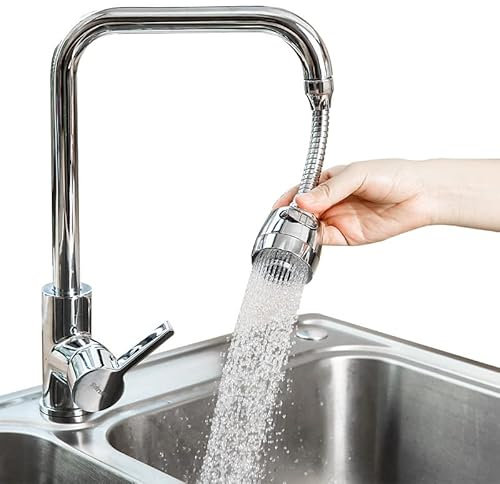 Ensemble Anti-Éclaboussures 1 Pièce: Robinet Pivotant à 360°, Aérateur, Filtre et Accessoires d'Évier pour Cuisine et Salle de Bain