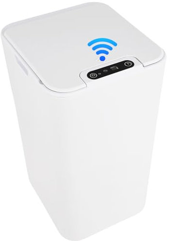 MIUUIPI Cubo de basura inteligente de 13 L, con sensor automático, cubo de basura de cocina, cubo de basura con panel táctil y sensor para cocina, baño, baño u oficina