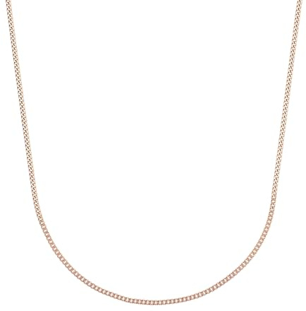Amor Collier 925 Sterling Silber Damen Halsschmuck, 45 cm, Roségold, Kommt in Schmuck Geschenk Box, 2017740