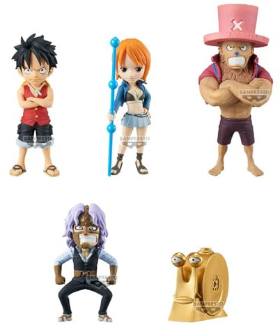 Banpresto BANDAI - Figur World Collectable Figure - One Piece - B - 7cm - (5 Verschiedene Figuren - einzeln verpackt) - BP28839P