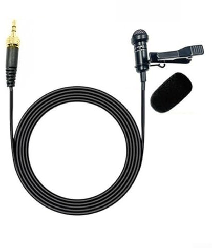 Clear and Professional Audio Lapel Microphone for and For Sony Wireless System, Under Ear Design (Gold)