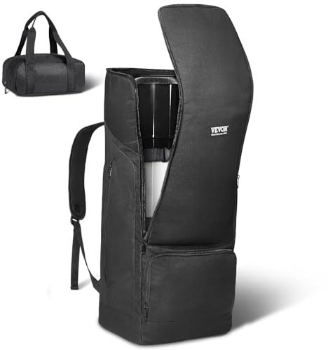 VEVOR Custodia per Telescopio 760 mm Zaino Portaoggetti per Telescopio, Cinghia Sicurezza, Tasche, Comode Tracolle, Custodia Antiurto per Telescopio per Tubo Ottico, Treppiede, Tasca per Contrappeso