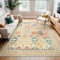 BEIMO Waschbarer Teppich Wohnzimmer Vintage, Boho Teppich Schlafzimmer Groß Orientalisch rutschfest für Badezimmer Esszimmer, Vintage Mehrfarbig, 200x290cm