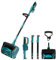 Fresa per Neve Senza Fili Spazzaneve Elettrico 600 W 2200 giri/min, 32 cm Larghezza Di Sfico, 20 cm Pulire La Profondità, Per La Casa, La Fabbrica (senza Caricabatteria C)