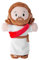 Jesus Kuscheltier, Stoff-Jesus Für Kinder, Plüsch-Jesus-Puppe, Dekokissen Mit Exquisiter Stickerei Für Couch, Wohnzimmer, Spielzimmer, Kinderzimmer
