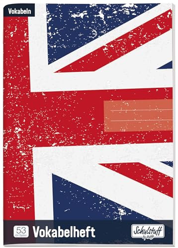 Schulstuff Vokabelheft DIN A5, 64 Seiten, 2-farbig [New Union Jack]