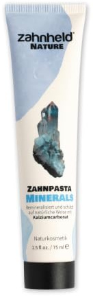 Zahnheld Nature Minerals Zahnpasta mit Fluorid, vegan, ohne Mikroplastik | 75ml Zahncreme, Zahnschmelz stärken mit Hydroxylapatit, Calcium & Zink PCA, Zahnreinigung für empfindliche Zähne