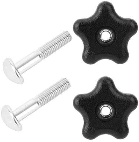 lasuroa 2 Pack Griffknopf und Bolzenscheiben Kit, Maschinenzubehör Verbrauchsmaterial Ersatzteile für Rasenmäher Schneefräse