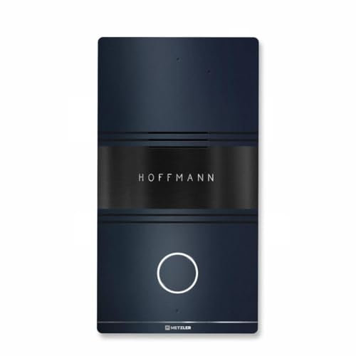 Metzler® Audio-Türsprechanlage mit Touchscreen-Innenstation und App-Steuerung Anthrazit RAL 7016 – LAN/PoE-Anschluss, SIP-fähig, wetterfest IP65, 85 dB Alarm, 10 Jahre Ersatzteilverfügbarkeit
