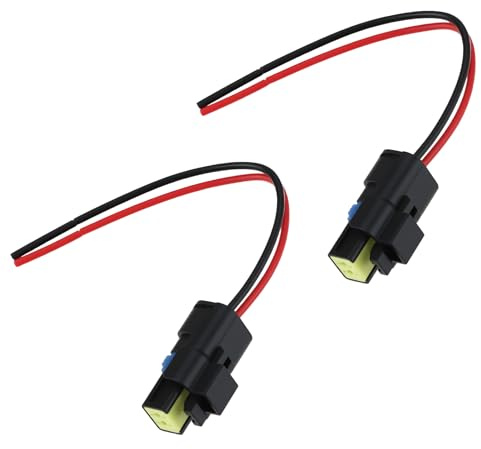 ECSiNG 2 Stück 2-poliger Temperatursensor-Steckverbinder, kompatibel mit Peugeot 107 206 207 208 307 308