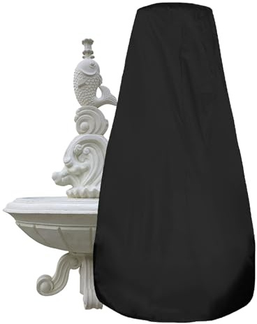 Housse de protection massive pour statue de jardin, housse d'extérieur résistante aux intempéries, protection de barbecue pour barbecue au charbon de bois, protection de bain d'oiseaux, résistante à