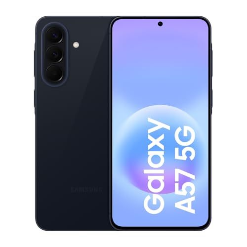 Samsung Galaxy A57 5G, Schlankes AI-Smartphone, Awesome Intelligence, 256 GB Speicherplatz, 50 MP Weitwinkel-Kamera, Bis zu 2 Tage Akkulaufzeit, IP68, Awesome Navy, 2,5 Jahre Herstellergarantie