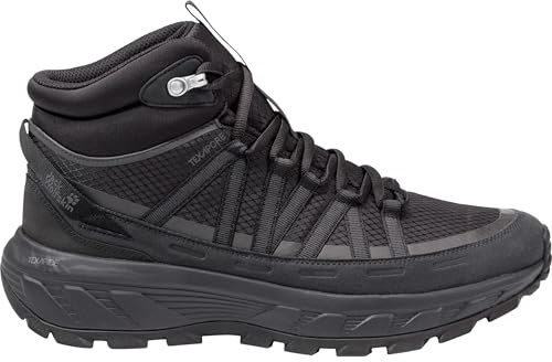 Jack Wolfskin Herren Wild Hike Texapore Mid Schuhe, Black, 44