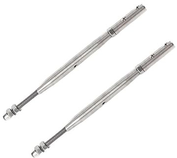 2 Stück Drahtseilterminal Schraubterminal, 2mm-12mm Seilspanner Edelstahl