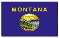 Flagge 90 x 150 : Montana