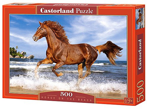 Castorland PUZZLE 500 TEILE PFERD am STRAND PFERDE TIER TIERE