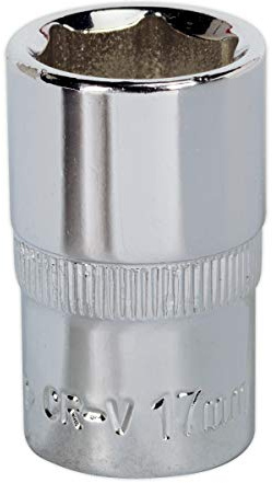 Sealey Sp1217 Walldrive Socket 17Mm 1/2Sq Drive Fully Polished