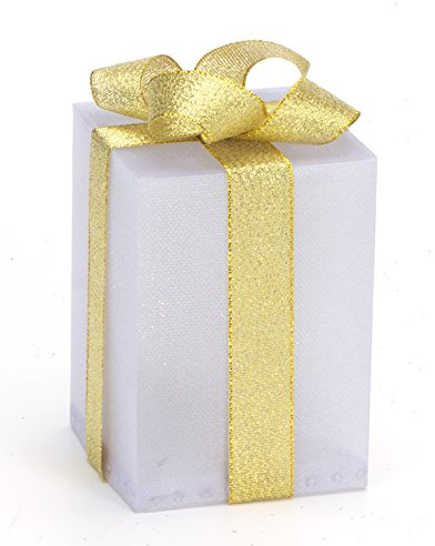 LED Geschenkbox Weihnachten Leuchtend 12,5 cm x 12,5 cm x 15 cm Weihnachtsdekoration Deko Weihnachten Beleuchtete Weihnachtsdeko Farbwechsel Bunt