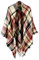 Neal LINK Damen cozy tartan schal-verpackungs-schalkragen stola m plaid karo pashmina Lila Beige one size