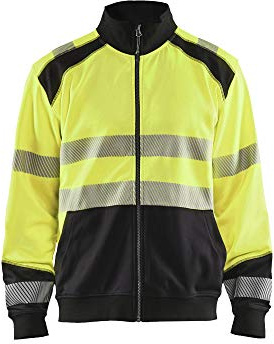 Blaklader 35582528 HOCHVISKOSES SWEATSHIRT MIT REIßVERSCHLUSS, gelb/ schwarz, grootte XL