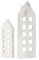 Small Foot Casette in Legno con Illuminazione a LED indiretta Rustico formata da Un Set di Due Case di Diverse Dimensioni con finestre, Natalizia, Decorazione in Stile Country, Shabby Chic