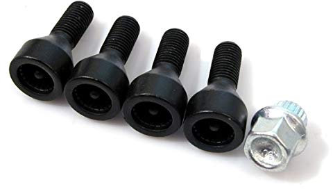 BMW Original Radsicherungsschrauben M14x1,25 Felgenschlösser Felgeschloss Set für 1er E81 E82 E87 E88 3er E46 E90 E91 E92 E93 5er E39 E60 E61 6er E63 E64 7er E38 X1 E84 Z4 E85 E86 E89