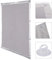Laneetal Sonnenschutz Dachfensterrollo Rollo für Dachfenster in 96x120 cm Grau Tragbare Beschichtung Verdunklungsrollo mit 10 stabil Saugnäpfen ohne Bohren für Fenster & Türen