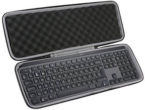 co2CREA case Harte reiseschutzhülle Etui Tasche für Logitech MX Keys/MX Keys S/MX Keys Plus Fortschrittliche Kabellose Tastatur (Nur Tasche, Enthält Keine Tastatur)