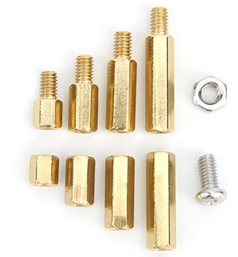120 STÜCKE M4 Männlich Weiblich Messing Hex Abstandshalter 304 Edelstahl Schraubenmuttern Set Platine Abstandshalter Mutter Motherboard Sortiment Kit mit Aufbewahrungsbox