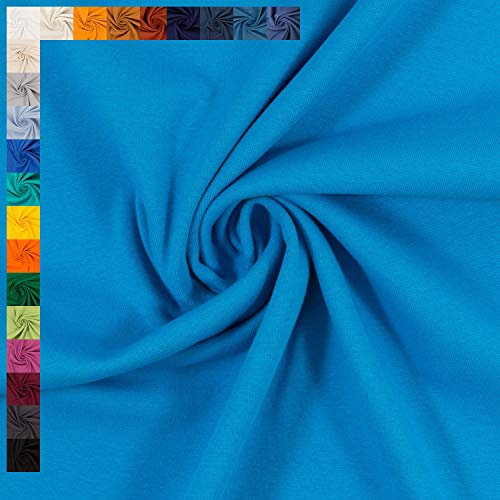 Bündchen Stoff Heike von Swafing, Schlauchware, uni türkis (Länge am Stück: ab 25cm x Breite: 50cm/100cm)