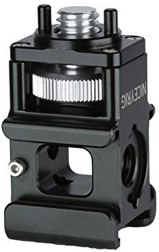 NICEYRIG Triple Hot Shoe Mount Cold Shoe Mount Adapter with Arri Locating Pins for Flash Lights Microphones Monitor