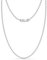 LeCalla 925 Sterling Silver Italian 3mm Diamond-Cut Bead Ball Strand Chain Necklace for Women 18 Inches, Made in Italy